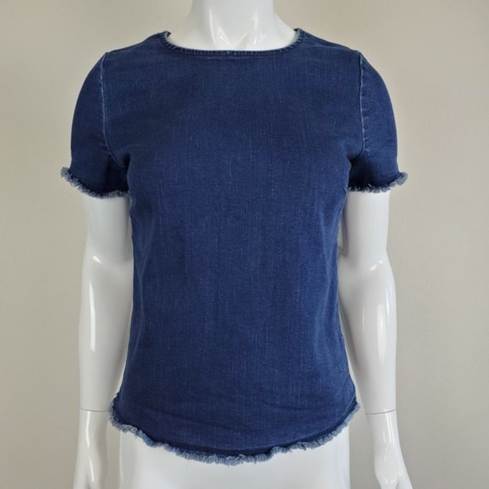 Merona Blue Denim Blouse